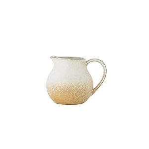 Bloomingville Paula Pot &agrave; lait en fa&iuml;ence &ndash; Design d&eacute;coratif &ndash; Pot &agrave; lait parfait pour votre table de petit-d&eacute;jeuner, avec texture naturelle, 435 ml