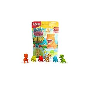 Bombe de bain surprise Dino de Zimpli Kids, 6 jouets surprises dinosaures à collectionner, jouet pétillant pour enfants, cadeau d'anniversaire pour garçons et filles, cadeau pour remplir les bas