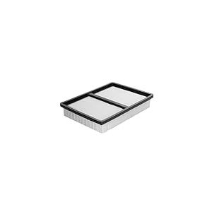Högert Technik Filtre HEPA en tissu non tissé pour aspirateur d'atelier HT2E410, filtre à poussière fine, filtre à plaques, filtre plat, kit de filtres pour poussière de plâtre et de bois