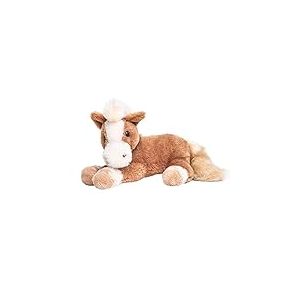 Uni-Toys - Cheval Marron, couch&eacute; - 28 cm (Longueur) - Ferme - Peluche