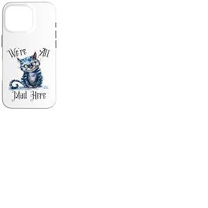 We're All Mad Here Cheshire Cat Alice Wonderland Book Kids Coque pour iPhone 16 Pro