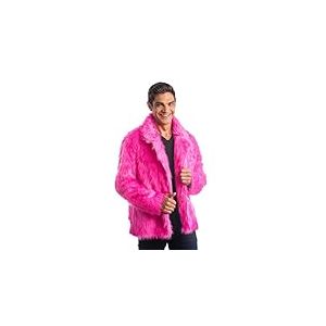 Chaks - Manteau de fourrure pour adultes, veste courte en fausse fourrure, pour carnaval, festival, fête Fashion
