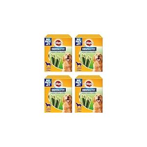 Pedigree Dentastix Fresh 84 Snacks pour l'hygiène buccale (Grand Chien > 25 kg) 810 g 21 pièces - 4 boîtes de 21 pièces (84 pièces au Total)