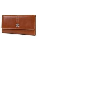 Timberland Leather RFID Flap Wallet Cluth Organizer, Portefeuille Femme, Cognac (Buff Apache), Taille Unique