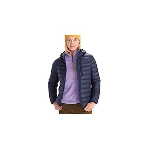 Marmot Femme Wm's Highlander Hoody, Veste chaude en duvet, manteau d'hiver isol&eacute; &agrave; capuche, doudoune respirante, veste d'ext&eacute;rieur l&eacute;g&egrave;re et empaquetable, coupe-vent, Arctic Navy, M