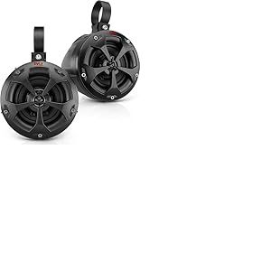 Pyle Ensemble Enceinte Etanche Tout-Terrain, Enceinte Flottante 2 Voies, Haut Parleur Voiture 800 Watts Qualité Marine, Système Audio Stéréo Extérieur, pour ATV, UTV, Quad, Jeep