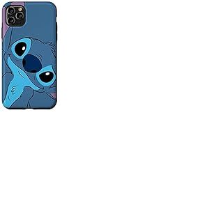 Coque pour iPhone 11 Pro Max Disney Lilo et Stitch Cute Stitch Tête de couture Gris ardoise