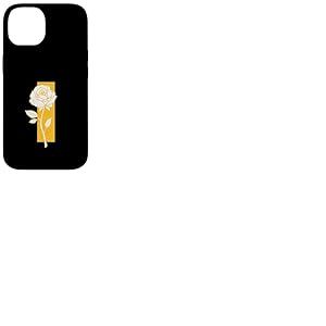 University Varsity-Gold Distressed Color Bar Rose Jaune Coque pour iPhone 14