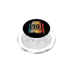 Juin 1981 Anniversaire Édition Limitée Retro Vintage PopSockets PopGrip pour MagSafe