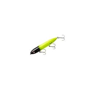 Heddon Super Spook Leurres de p&ecirc;che, Chartreuse/Black Head
