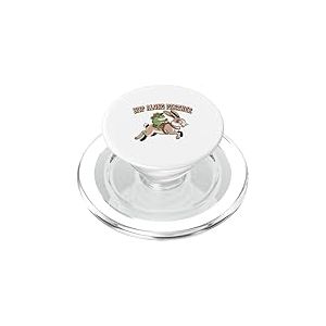 Hop Along Partner Grenouille chevauchant Un Lapin PopSockets PopGrip pour MagSafe