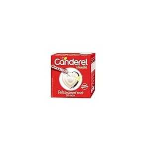 CANDEREL - Sucralose en Sticks Edulcorant - le Gout du Sucre Sans Calorie - Sans Aspartame - Vanilla - 50 Sticks