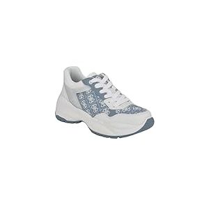 GUESS Femme Samra Basket, Bleu Blanc 420, 41 EU