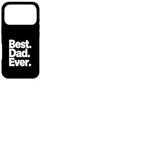 Design Graphique Best Dad Ever Bold Minimal Typographie Coque pour iPhone 17 Pro