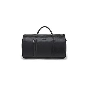 Modoker Sac à vêtements en Cuir Convertible, Sac à vêtements pour Voyage, Sac de Sport pour vêtements, Cadeaux pour Hommes, Femmes, Affaires, Valise étanche, Costume, Sacs de Voyage, Noir