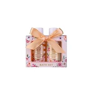 Accentra Set de soins douche pour femmes HONEY JASMINE - Gel douche et lotion dans une belle boîte cadeau - Idéal pour la Saint-Valentin, la Fête des mères & Noël