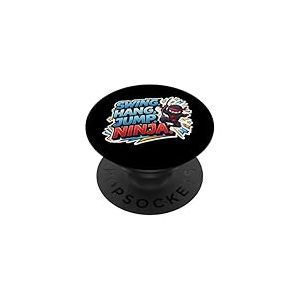 Swing Hang Jump Ninja Boys Kids Play Playground Training PopSockets PopGrip Adh&eacute;sif