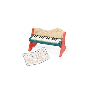 B. toys - Mini Maestro - Piano jouet - Piano en bois pour enfants - Clés à code couleur - Livret de chansons inclus - 3 ans et +