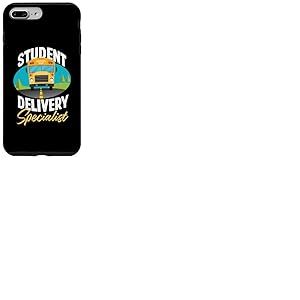 Design amusant conducteur de bus scolaire jaune Coque pour iPhone 7 Plus/8 Plus