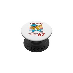 J'Ai 3 Ans, 3e Anniversaire, 67 Ans, F&ecirc;te comme si J'avais 6 Ans, 7 gar&ccedil;ons PopSockets PopGrip Adh&eacute;sif