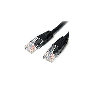 StarTech.com C&acirc;ble Ethernet Cat5e - 0,9 m - Noir - C&acirc;ble de raccordement - C&acirc;ble Cat5e moul&eacute; - C&acirc;ble r&eacute;seau Court - Cordon Ethernet - C&acirc;ble Cat 5e - 0,9 m (M45PATCH3BK)