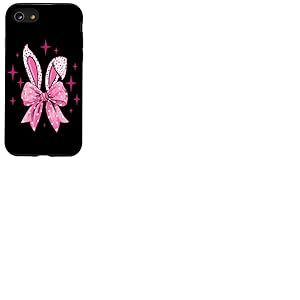 Oreilles de lapin avec nœud rose Coque pour iPhone SE (2020) / 7 / 8