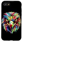 Aigle Pop Art Couleurs Vives Aigle Royal Fauconnier Chasseur Coque pour iPhone SE (2020) / 7/8