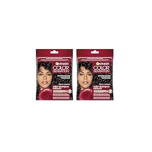 Garnier Color Shampoo Retouch Coloration Permanente Châtain foncé - 100% Couverture Cheveux Blancs - Dure Jusqu'à 4 Semaines (Lot de 2)