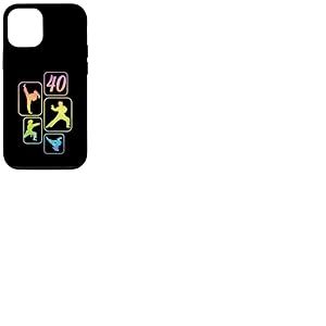 Karat&eacute; Taekwondo 40&egrave;me Anniversaire Femme 40 Ans Coque pour iPhone 12/12 Pro