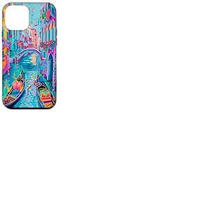 Venise Gondola Dream Surréaliste Scène artistique de canal vibrant Coque pour iPhone 12 mini