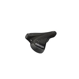 Selle Italia Land - Selle Vélo Femme, Gel Confortable, Idéale E-Bike et Trajets Quotidiens - Noir