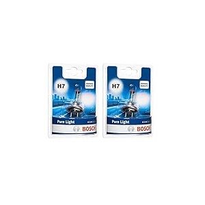 Bosch H7 Pure Light lampe de phare - 12 V 55 W PX26d - 1 ampoule (Lot de 2)