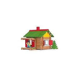 Jeujura - 8002- Jeux de Construction-Mon Chalet en Bois 5 ans- 100 Pieces