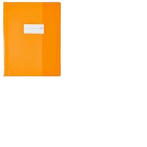 OXFORD 25 Prot&egrave;ge-Cahiers 17x22cm Strong Line PVC Translucide 15/100&egrave;me Oranges