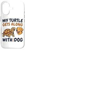 Ma Tortue s'entend Bien avec Le Chien Funny Box Turtle Coque pour iPhone 17