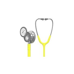 3M Littmann Stéthoscope de Surveillance Classic III, Tubulure Citron Jaune, 69 cm, 5839, Standard Chestpiece/Stem/Headset, Lemon-Lime Tube, 27in