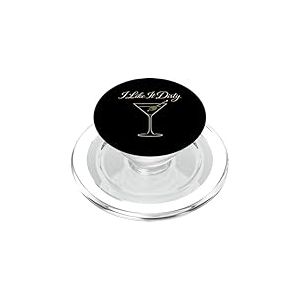 Boisson &agrave; Cocktail I Like It Dirty Martini Lover, Vodka et gin PopSockets PopGrip pour MagSafe