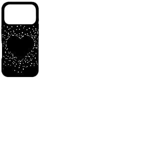 Cute Heart Black and White Art Stars for Women and Teens Coque pour iPhone 17 Pro
