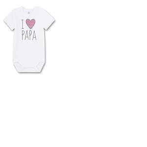 Sanetta 321851 Body - Manches courtes - Mixte bébé - Blanc (White 10) - 9 mois (Taille fabricant: 74)