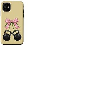 Kettlebells Bouilloire pour Filles et Femmes avec n&oelig;ud Rose Coque pour iPhone 11