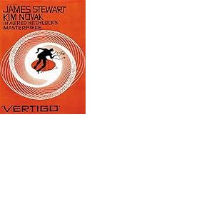 Wee Blue Coo Prints Movie Film Vertigo 1958 USA Saul Bass James Stewart HITCHCOCKS Print CC3364