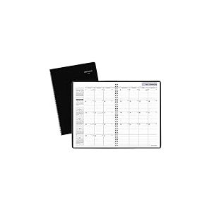 AT-A-GLANCE DayMinder, Agenda mensuel 2023, 20,3 x 30,5 cm, grand format, simili cuir, noir (G47000)