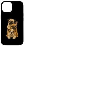 Carlin Bouledogue français Bouledogue Anglais Coque pour iPhone 14