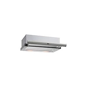 Teka CNL 6420.2 - Hotte aspirante 60 cm, extracteur de cuisine extensible, 2 vitesses + intensive, hotte télescopique ou extra-plate, commandes mécaniques et éclairage LED, couleur blanche
