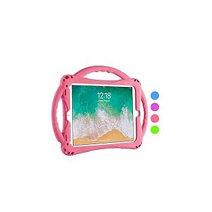 TopEsct Coque Enfant pour iPad 9.7 Pouces, &Eacute;tui Antichoc pour iPad 6, iPad 5, iPad Air 2, iPad Air 1, iPad Pro 1, Protection Maximale, Tr&egrave;s R&eacute;sistante en Silicone (Rose)