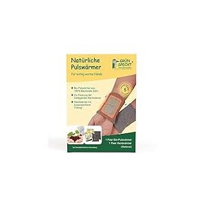 GRÜNSPECHT Chauffe-impulsions naturelles 100% coton (kbA) avec 1 paire de chauffe-mains, mains chaudes en déplacement, pansements chauffants, taille universelle, gris, 1 paire (145-V2)