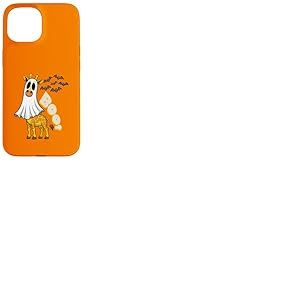 Girafe Boo Costume d'halloween Citrouille Cool et Amusant fantôme Boo Coque pour iPhone 15