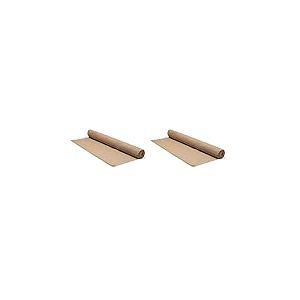 Toile de Jute Teinte Naturelle, 275 GR/m², Rouleau 1 m x 10 m, La Cordeline CJN11C, pour Jardinage, Emballage ou Bricolage (Lot de 2)