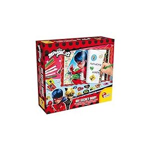 LISCIANI - MIRACULOUS Ladybug - Mon Journal Secret - Journal Intime à Personaliser Avec Cadenas - Loisirs Créatifs dès 4 ans - Feutres, Autocollants, Accessoires Inclus