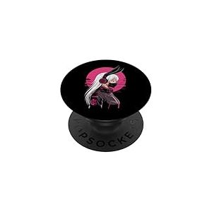 Cyberpunk Girl avec Masque Sci-FI Anime Manga Oreilles De PopSockets PopGrip Adhésif
